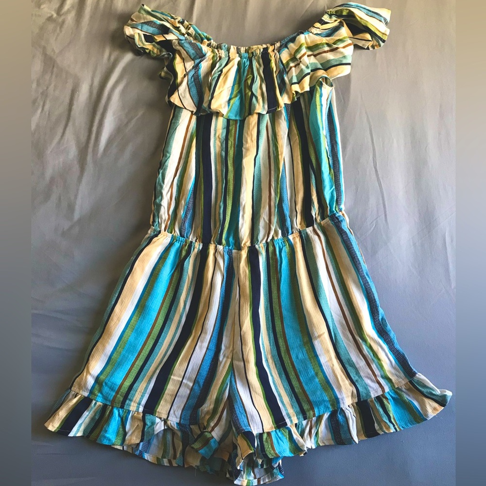 Colored Striped Romper